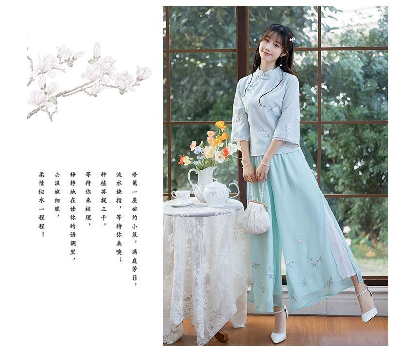 Hanfu Embroidered Top SpreePicky