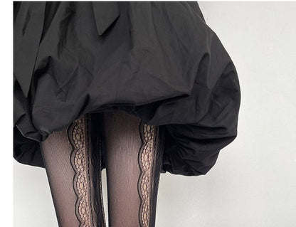 Lace Trim Sheer Tights SpreePicky