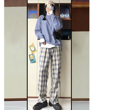 Plaid Wide Leg Pants (Various Designs) SpreePicky