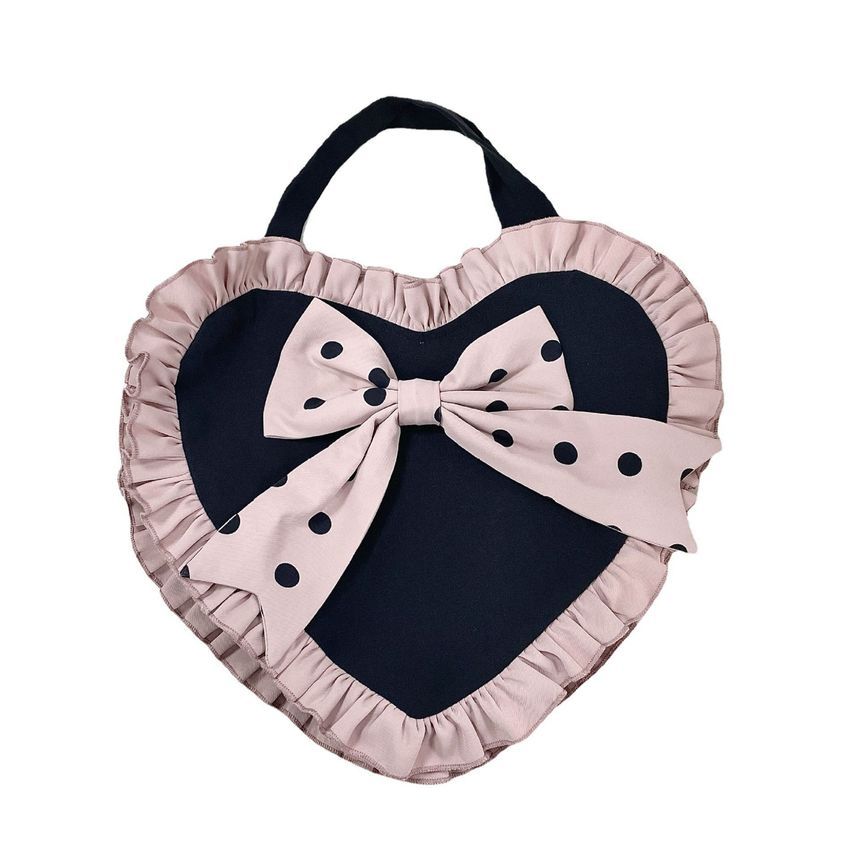 Lolita Ruffle Trim Mini A-Line Dress / Bow Headband / Handbag / Set mySite