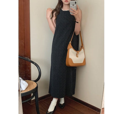 Sleeveless Maxi A-Line Dress mySite