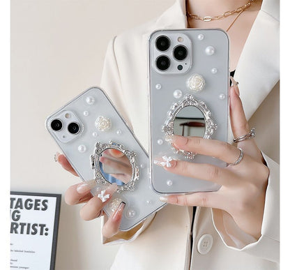 Mirrored Faux Pearl Phone Case SpreePicky