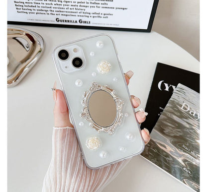 Mirrored Faux Pearl Phone Case SpreePicky