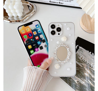 Mirrored Faux Pearl Phone Case SpreePicky