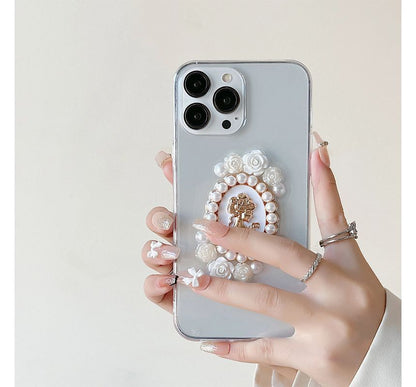 Faux Pearl Faux Pearl Transparent Phone Case SpreePicky