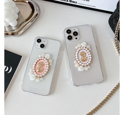 Faux Pearl Faux Pearl Transparent Phone Case SpreePicky