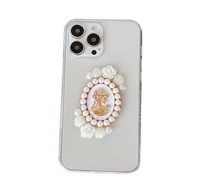 Faux Pearl Faux Pearl Transparent Phone Case SpreePicky