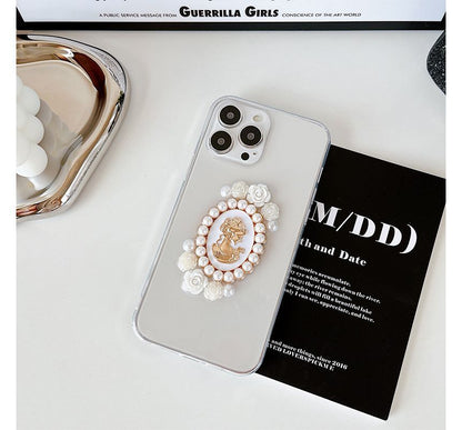 Faux Pearl Faux Pearl Transparent Phone Case SpreePicky