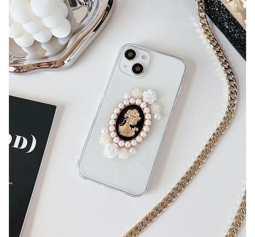 Faux Pearl Faux Pearl Transparent Phone Case SpreePicky