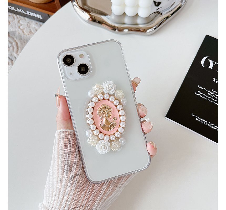 Faux Pearl Faux Pearl Transparent Phone Case SpreePicky