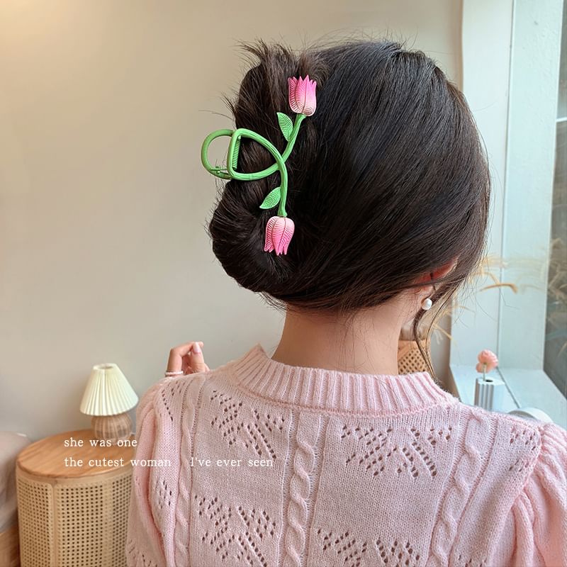 Floral Hair Claw / Hair Clip SpreePicky