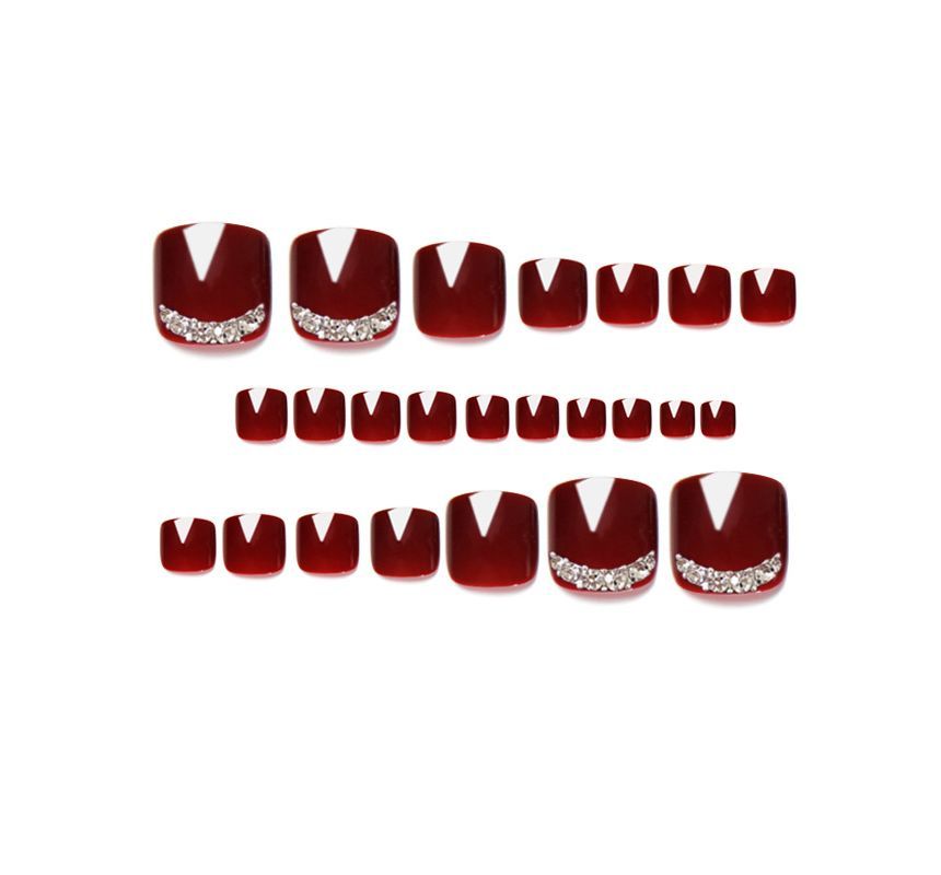 Embellished Faux Toe Nail Tips SpreePicky