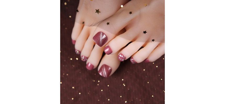 Embellished Faux Toe Nail Tips SpreePicky