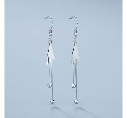 Geometric Sterling Silver Drop Earring SpreePicky