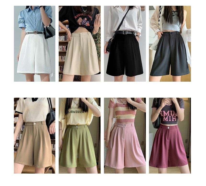 High Waist Dress Shorts SpreePicky