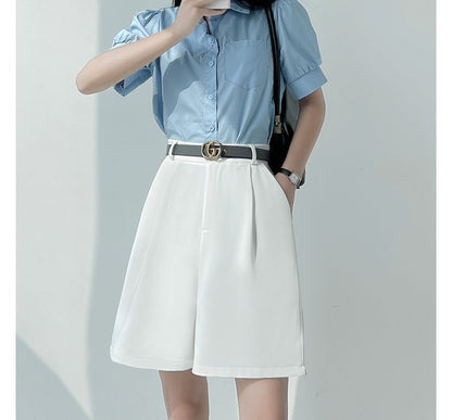 High Waist Dress Shorts SpreePicky