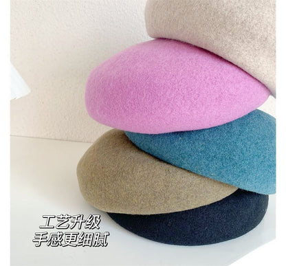 Plain Wool Beret SpreePicky