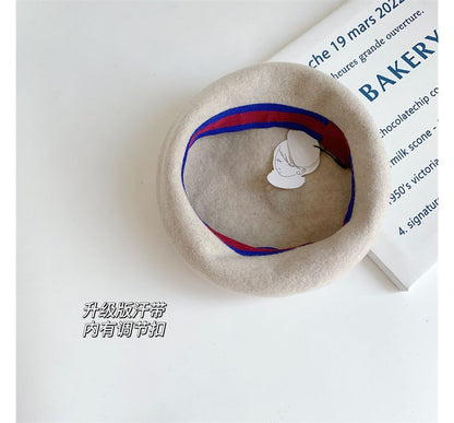 Plain Wool Beret SpreePicky