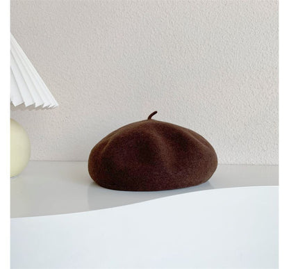 Plain Wool Beret SpreePicky