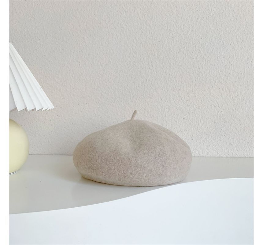 Plain Wool Beret SpreePicky