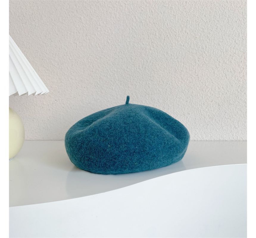 Plain Wool Beret SpreePicky