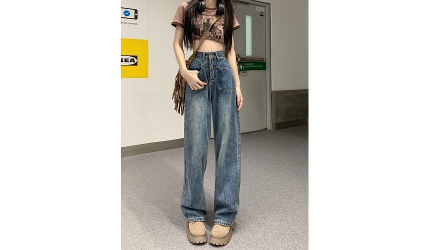 High Waist Wide Leg Jeans SpreePicky