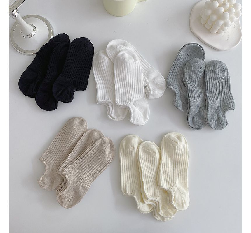 Plain Crew Socks / Set SpreePicky