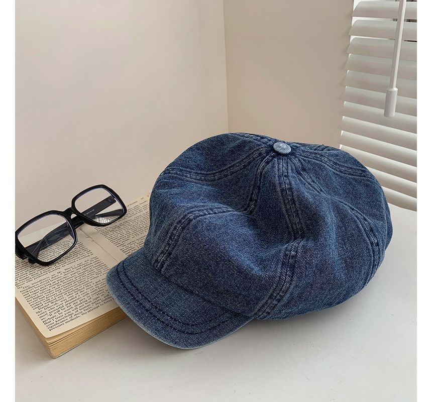 Denim Newsboy Cap SpreePicky