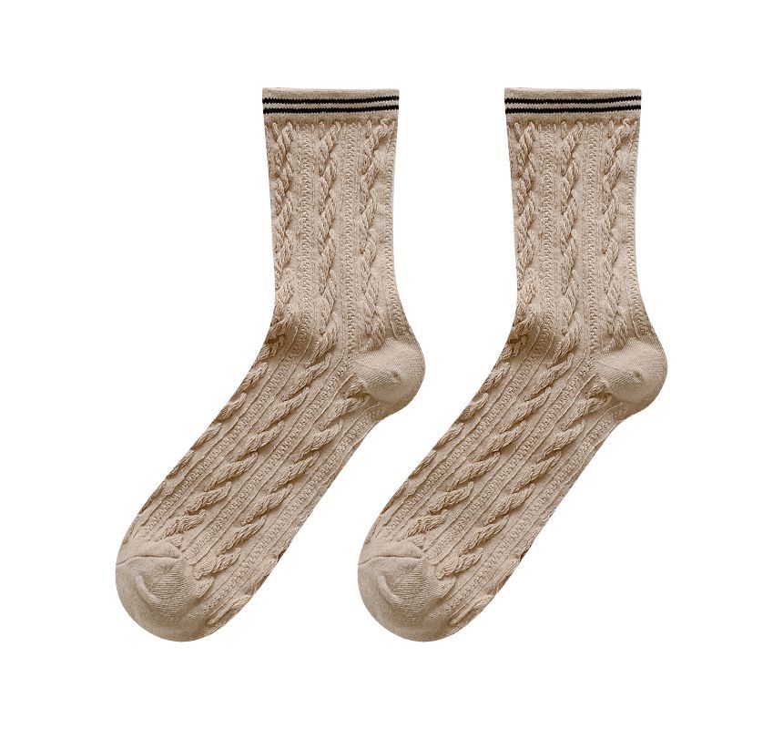 Set of 2 / 4: Contrast Trim Socks SpreePicky