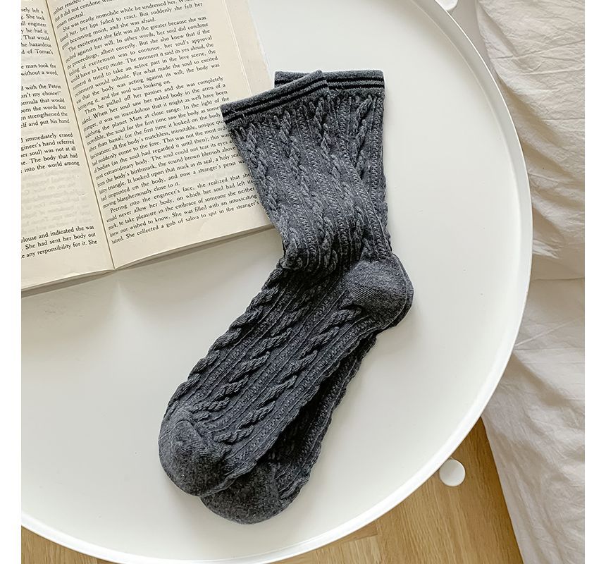 Set of 2 / 4: Contrast Trim Socks SpreePicky