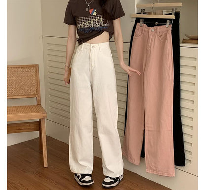 High Waist Loose Fit Jeans SpreePicky