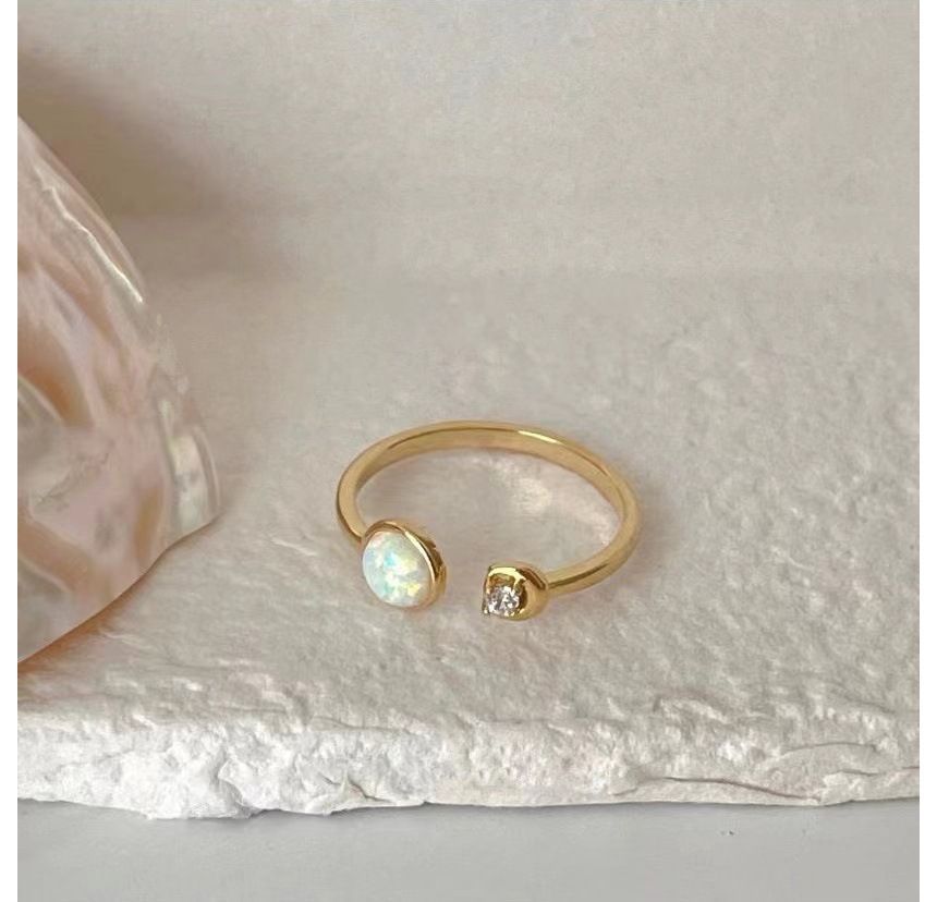 Flower / Heart / Opal Alloy Open Ring (various designs) SpreePicky