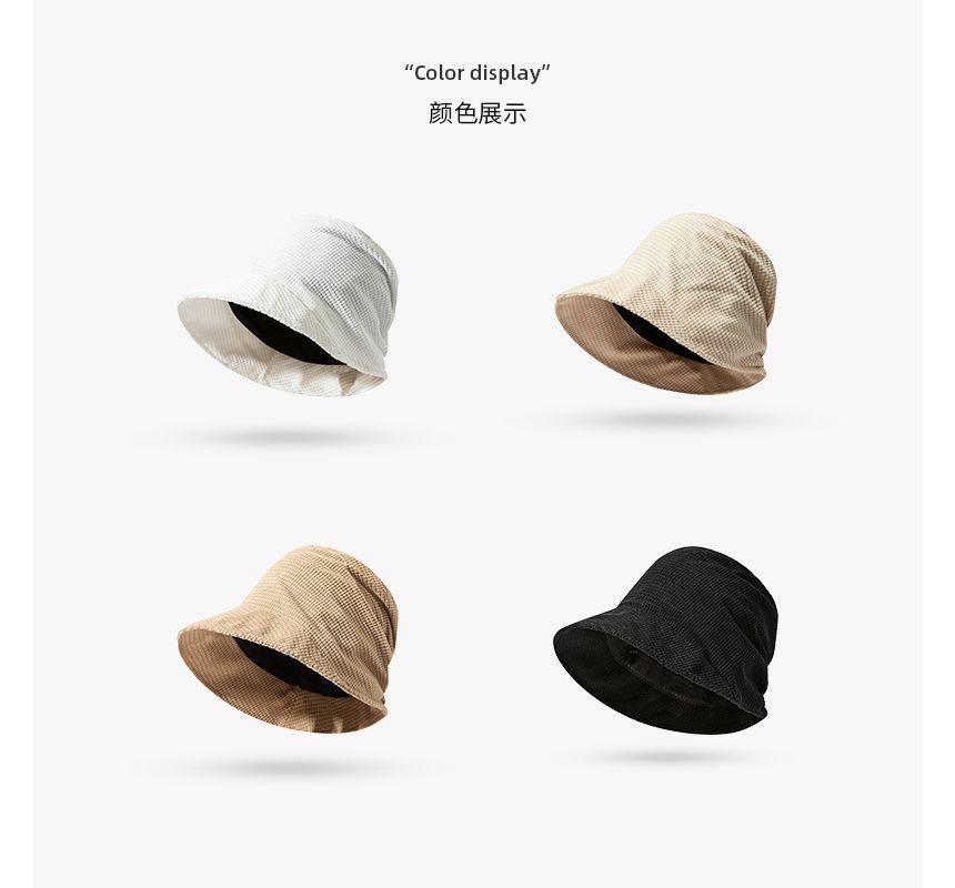 Plain Waffle Bucket Hat SpreePicky