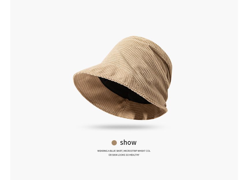 Plain Waffle Bucket Hat SpreePicky