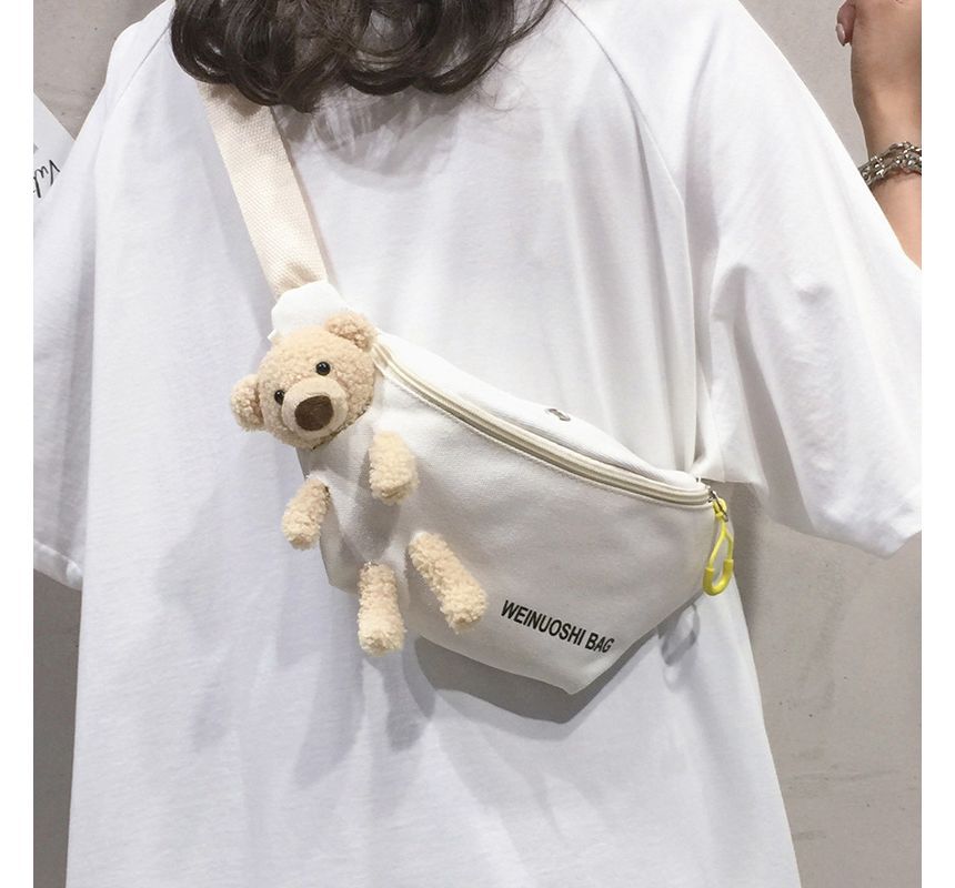 Teddy Bear Canvas Belt Bag SpreePicky