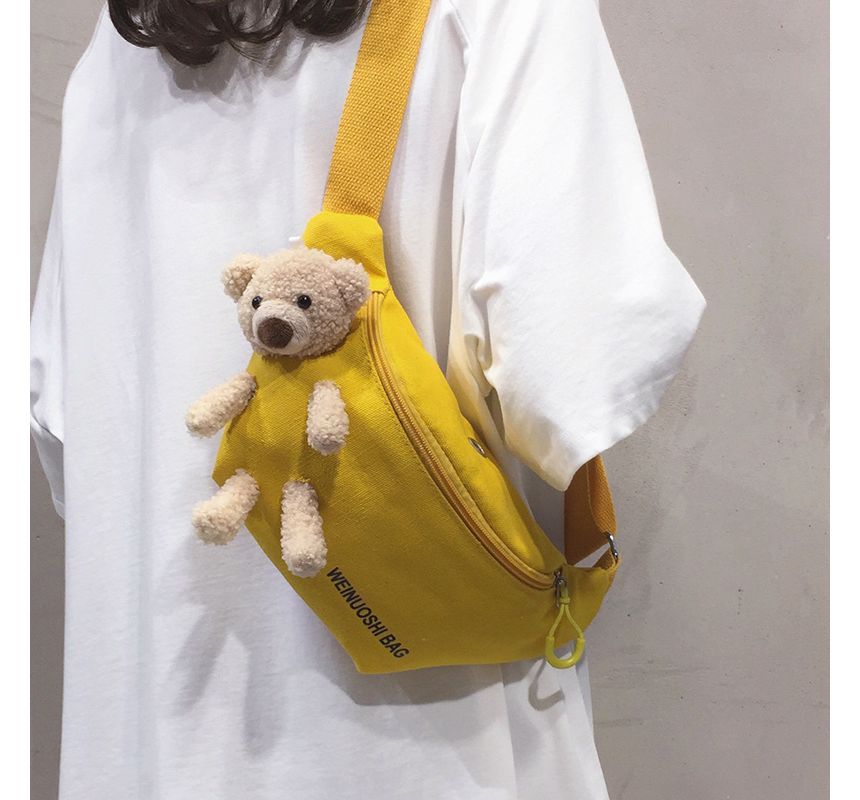 Teddy Bear Canvas Belt Bag SpreePicky