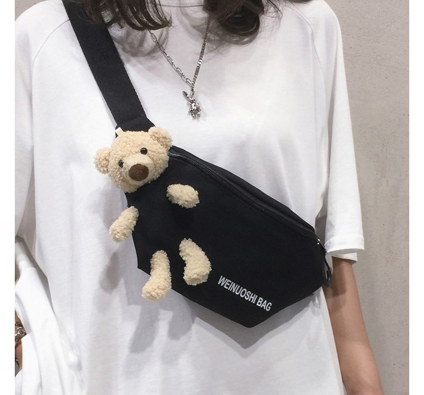 Teddy Bear Canvas Belt Bag SpreePicky