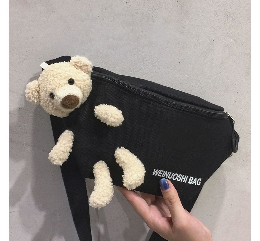 Teddy Bear Canvas Belt Bag SpreePicky