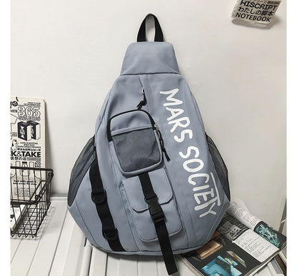 Lettering Nylon Sling Bag SpreePicky