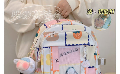 Lightweight Cartoon Print Backpack SpreePicky