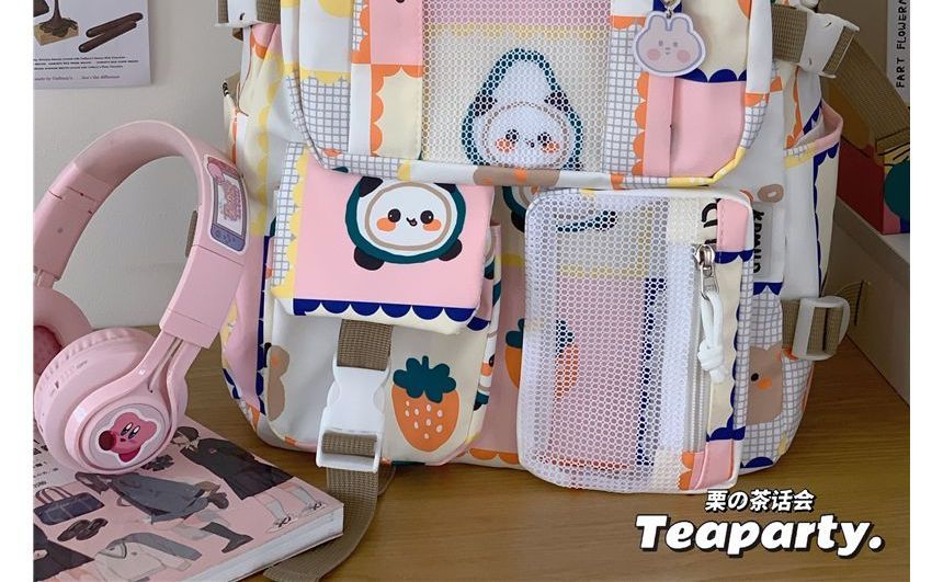 Lightweight Cartoon Print Backpack SpreePicky