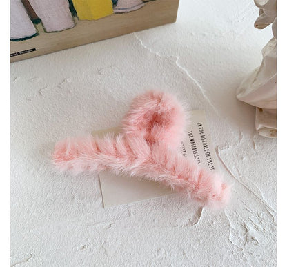 Plain Chenille Hair Claw SpreePicky