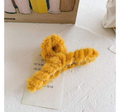 Plain Chenille Hair Claw SpreePicky