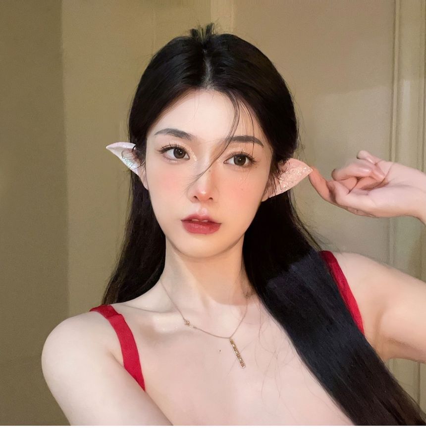 Elf Ear Silicone Party Cosplay Earring SpreePicky