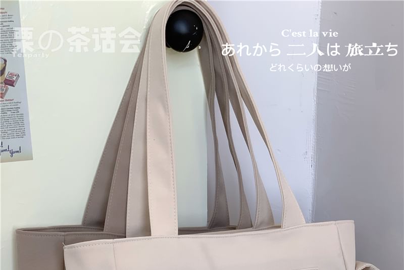 Plain Multi-Pocket Tote Bag SpreePicky