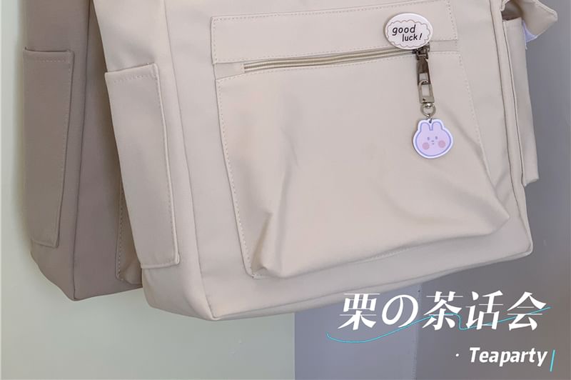 Plain Multi-Pocket Tote Bag SpreePicky