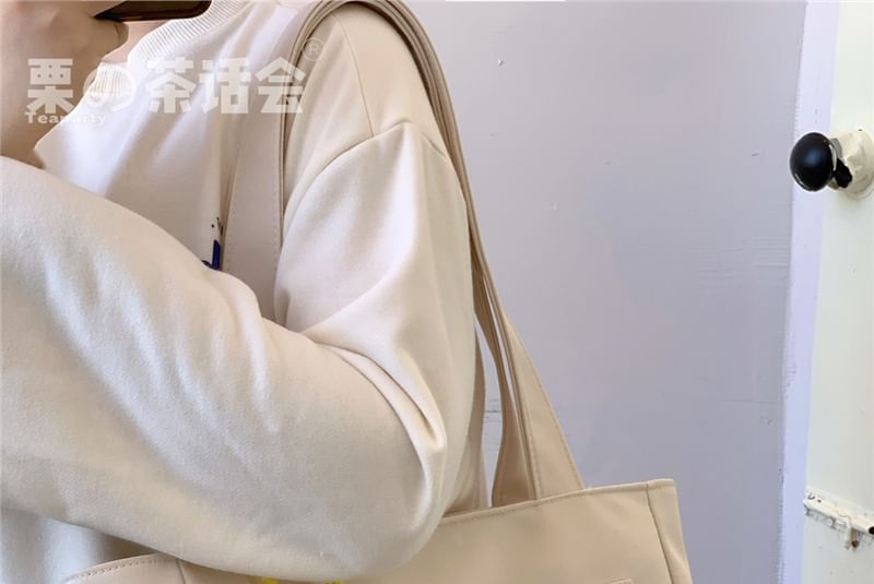 Plain Multi-Pocket Tote Bag SpreePicky