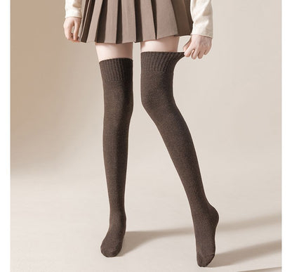 Plain Over the Knee Socks Set SpreePicky