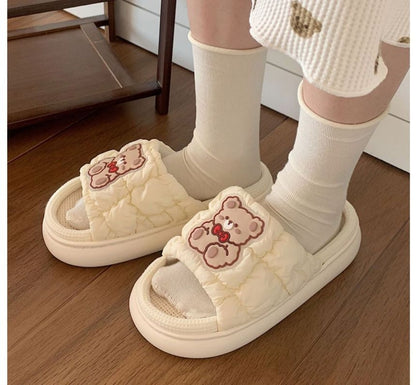 Bear Home Slippers SpreePicky