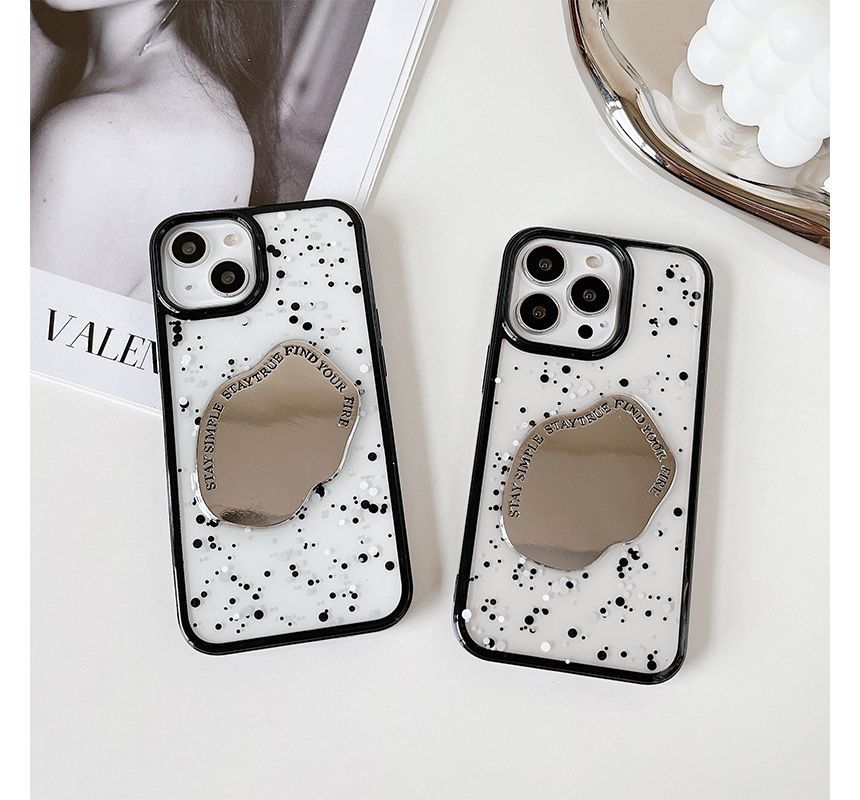 Splattered Mirrored Phone Case - iPhone 14 Pro Max / 14 Pro / 14 Max / 14 / 13 Pro Max / 13 Pro / 13 / 13 mini / 12 Pro Max / 12 Pro / 12 / 12 mini / 11 Pro Max / 11 Pro / 11 / SE / XS Max / XS / XR / X / 8 / 8 Plus / 7 / 7 Plus SpreePicky